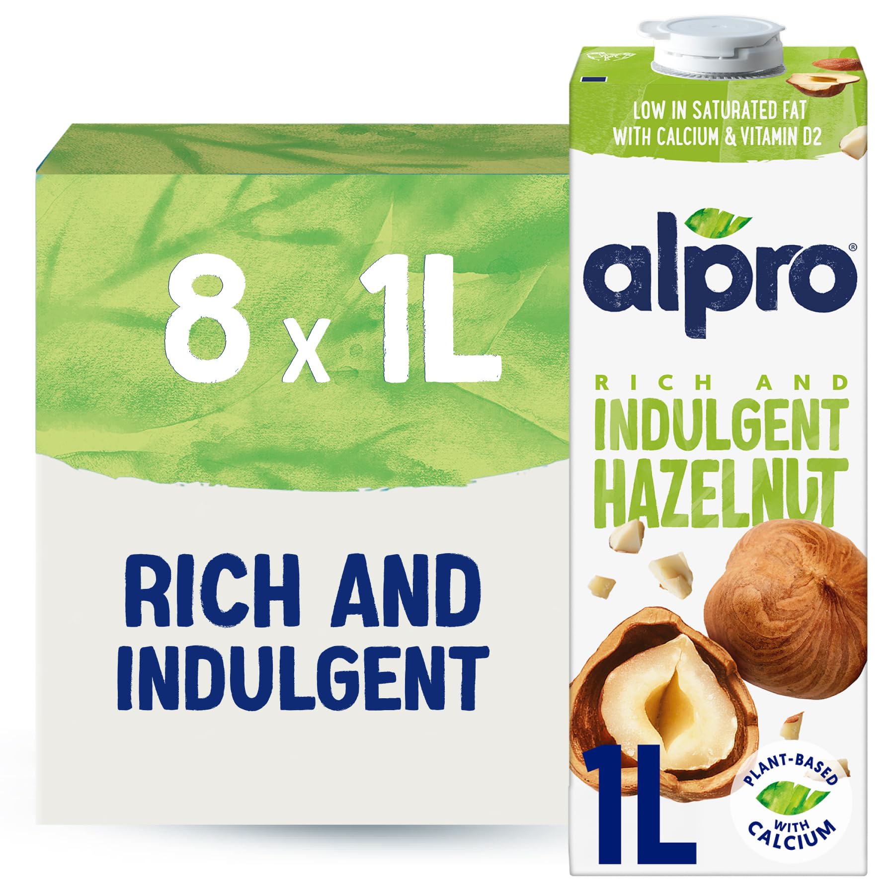 Alpro Hazelnut Drink - Plant-Based Long Life Dairy Free & Lactose